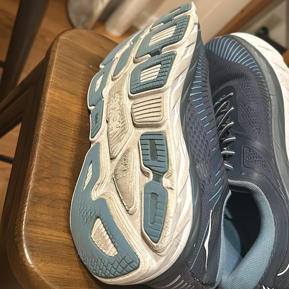 Men’s blue Hoka one one running shoes - Picture 6 of 6